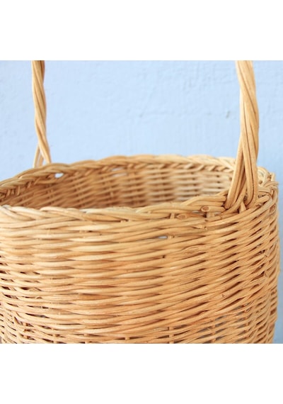 Rattan 20x16 X H 20/36 Cm. Sepet Bej