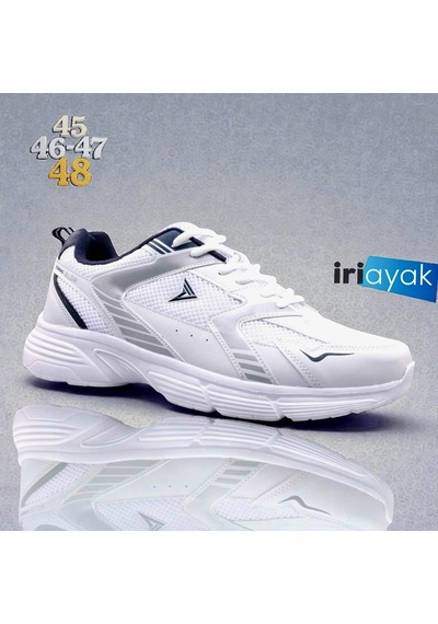 İriayak Büyük Numara 45-48 / Erkek Spor / Erkek Günlük Kullanıma Uygun Beyaz