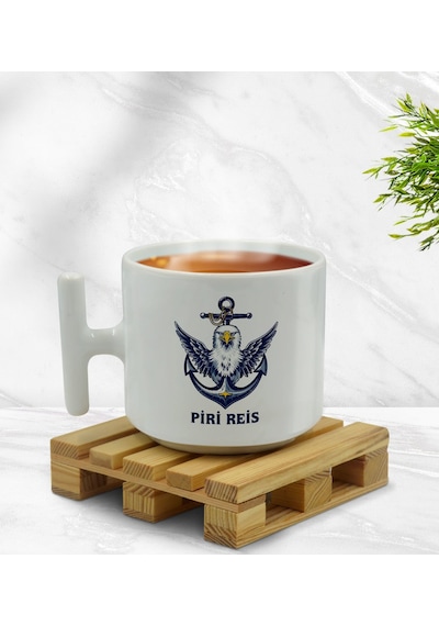 Bk Gift Kişiye Özel Tekne Marin Ve Denizcilik Tasarımlı T Kulplu Middle Kupa-1, Arkadaşa Hediye Kobitmeyencom33391 Bk Gift