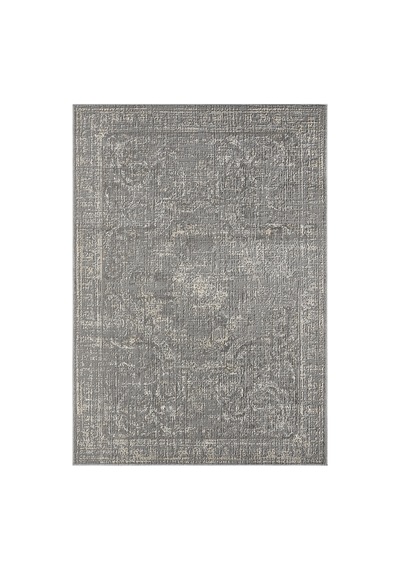 Mariesse Home Asır Serisi Vintage Modern Dokuma Salon Oturma Odası Halısı 1436a-antrasit
