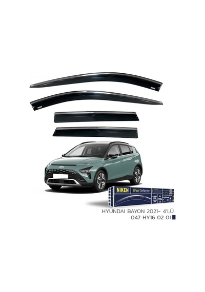 Cam Rüzgarlığı Niken Kromlu Hyundai Bayon 2021 Sonrası 4lü
