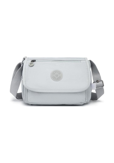 Krinkıl Kumaş Kadın Postacı Çantası Smart Bags 1148 Açık Gri