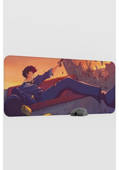 Cowboy Bebop Anime V5 - 90x40 Xxl Gaming Gamer Kauçuk Kaymaz Taban Mouse Pad Fare Altlığı