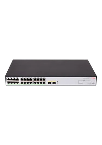 H3c S1600v2-26p-hpwr, 24 Port, Gigabit, Poe 370w, L2, 2 Port Gigabit Sfp, Web Yönetilebilir, Masaüstü Switch