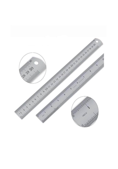 Dijital Karbon Fiber Kumpas 150mm Pil Dahil + 30cm Çelik Cetvel
