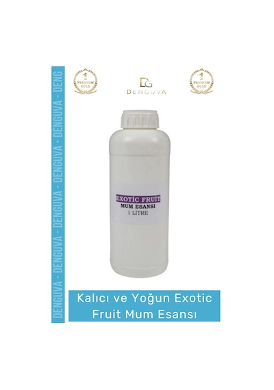 Mumesansı Yoğun Kalıcı Kaliteli Yağ Bazlı Konsantre Parafin Uyumlu Exotic Fruit Mum Esansı 1 Lt Çok Renkli