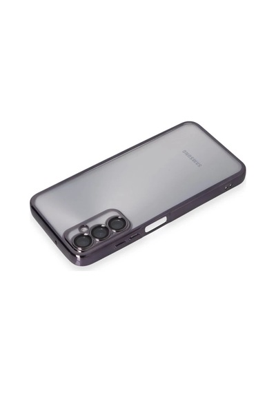 Samsung Galaxy A05s Uyumlu Kılıf Lensli Silikon - Mor