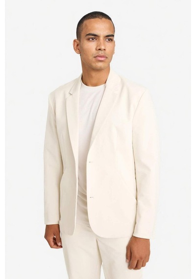 Defacto Teknik Kumaştan Esnek Blazer Ceket G4225ax26spbg281 Bej-bg281