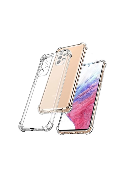 Samsung Galaxy A53 5G Uyumlu Kapak Kamera Korumalı Antişok Airbag Köşe Korumalı Silikon Şeffaf Kılıf