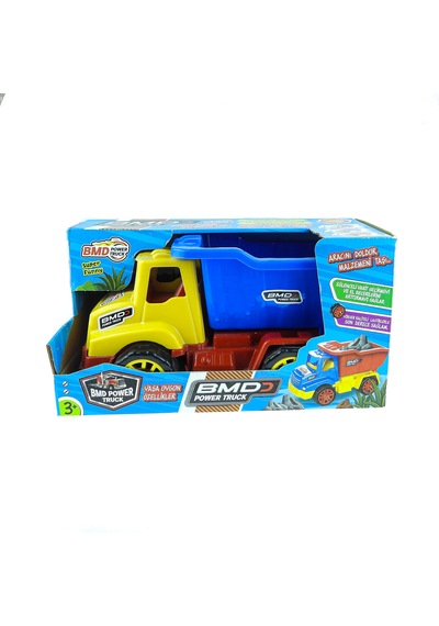 Oyuncak Damperli Kamyon - 25x15x13 Cm - Çocuk İnşaat Aracı Açık Mavi