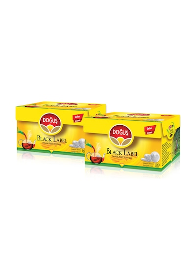 Doğuş Black Label Siyah Süzen Demlik Poşet Çay 2'li 100 x 3.2 G