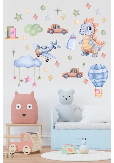 Karışık Temalı Çocuk Odası Sticker Seti