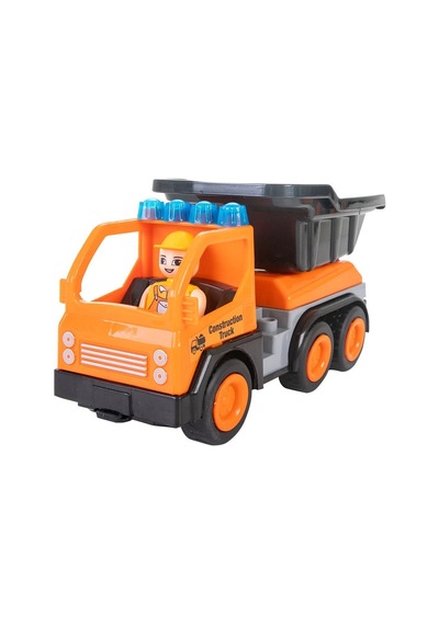 06 533 Double Blocks İş Makineleri Serisi -pilsan Oyuncak Çok Renkli