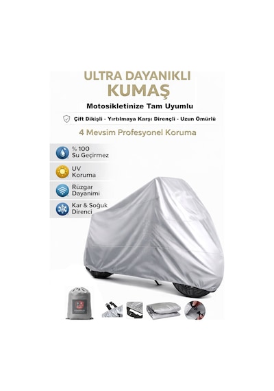 Revolt Rsx6 Motor Brandası,motosiklet Brandası Gri Renk Kar Su Yağmur Geçirmez,motor Örtüsü,motor Çadırı,motorsiklet Brandası Coverplus Kalitesiyle