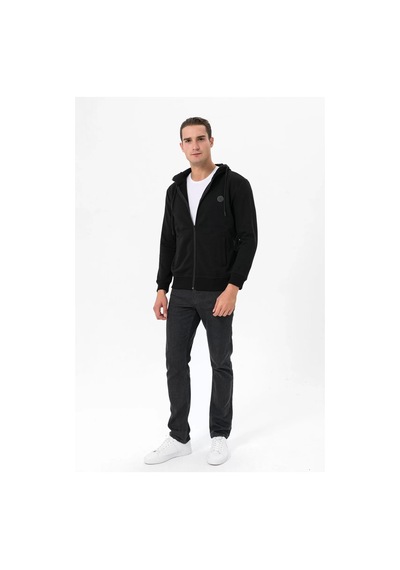 FA220214614 Sweat Zipper Hood Farm Animals Önü Fermuarlı Sweatshirt