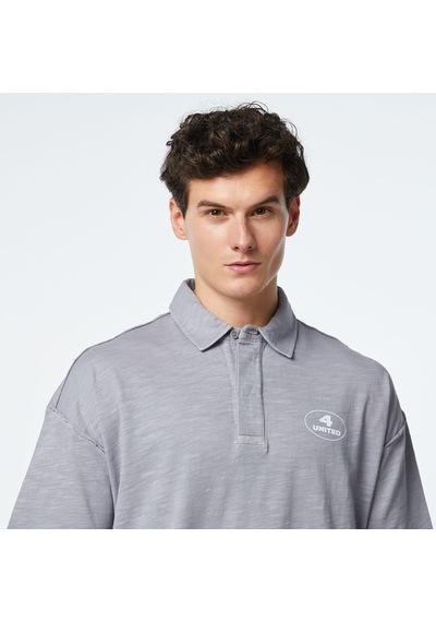 United4 Unıted4 Classic Erkek Gri Polo - 24uopt Gri