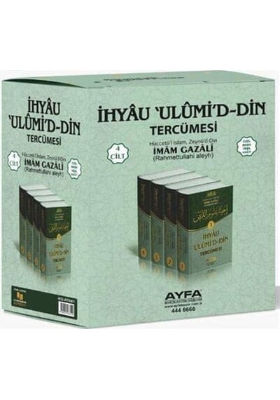 Ayfa İhyau Ulumiddin 4 Cilt İmamı Gazali Özel Baskı Yeşil
