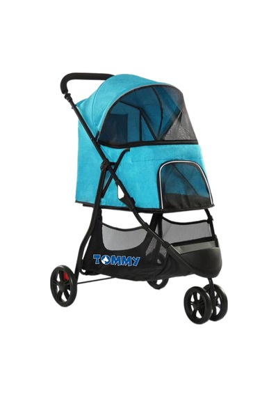 Tommy - 159 - Evcil Hayvan Arabası Turkuaz 74.5 52.2 98cm - Csmo-tex - Max 15kg