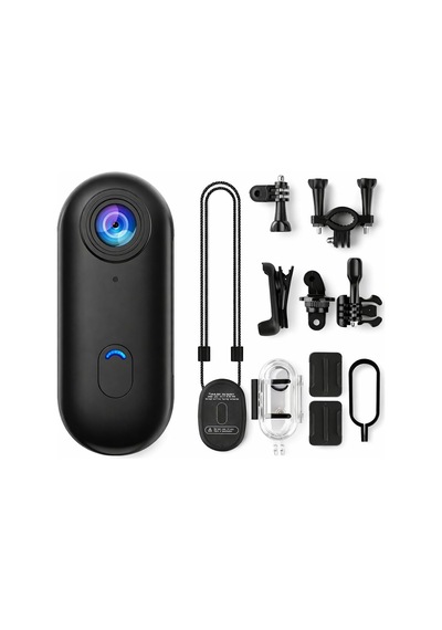 Göğüse Takılabilir Mıknatıslı Kolyeli 1080p Mini Geniş Açı Aksiyon Kamera Hafif Ve Kompakt Tasarım