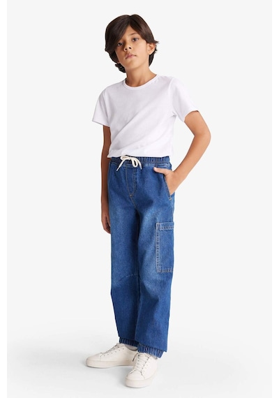 Defacto Erkek Çocuk Jogger Fit Jean Pantolon G3022a825aunm28 Mavi