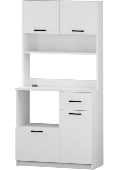 4 Kapaklı Dolap Çekmeceli Çok Amaçlı Dolap Mutfak Dolabı Kahve Köşesi Kiler Aybüke Beyaz Beyaz 4 Kapaklı Dolap Çekmeceli Çok Amaçlı Dolap Mutfak Dolabı Kahve Köşesi Kiler Aybüke Beyaz Beyaz