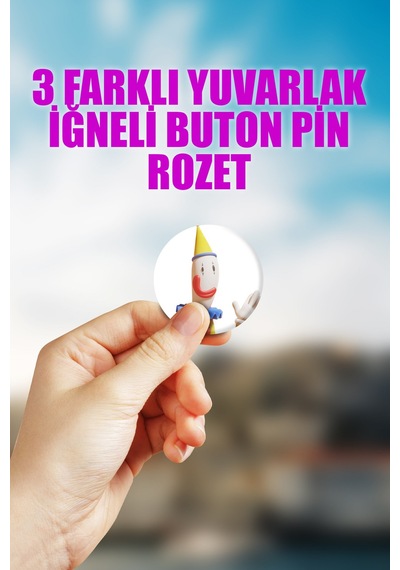 Kaufmo Tadc The Amazing Digital Circus Çanta Süsü Rozet İğneli Buton Rozet Seti 3 Adet Üçlü