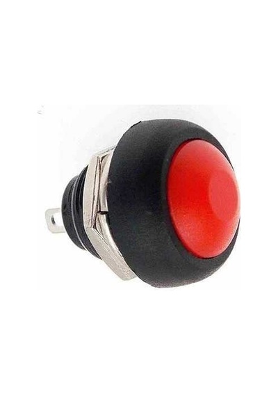 Kompakt 12mm Kırmızı Buton Anahtar