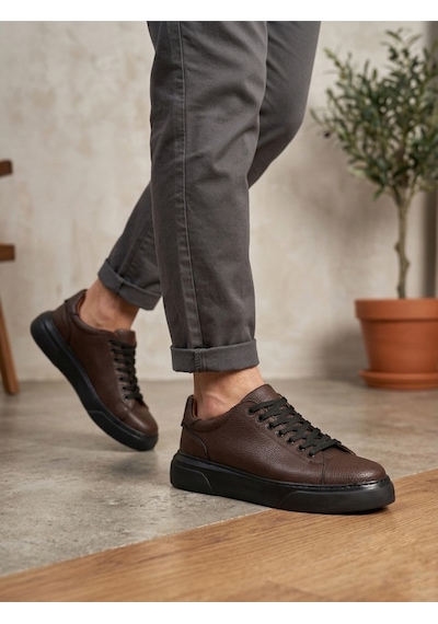 DMR Elegance Blf-010 Erkek Sneaker Günlük Casual Spor Ayakkabı Kahverengi Siyah Taban Rekli DMR Elegance Blf-010 Erkek Sneaker Günlük Casual Spor Ayakkabı Kahverengi Siyah Taban Rekli