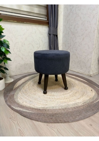 Asedia Miskin Ceviz Sofa Antsait Ahşap Ayak Uzatma Pufu Makyaj Koltuğu Bench Tabure
