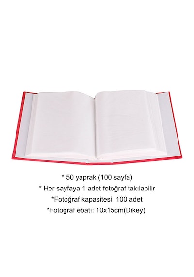 100'lük Deri Pencereli Fotoğraf Albümü - 10x15cm Ve 100 Adet Fotoğraf Baskısı