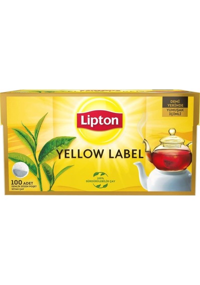 Lipton Yellow Label Demlik Poşet Çay 100'Lü