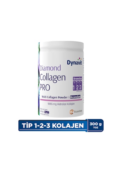 Dynavit Diamond Multi Collagen&bromelain Ananas Ekstresi 300g Toz-hidrolize-diyetisyen Önerisi