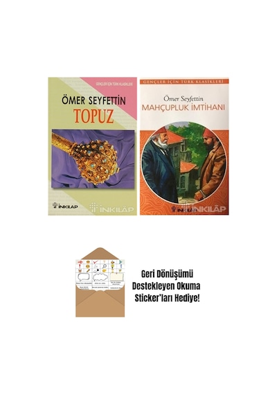 Ömer Seyfettin 2 Kitap Seti + Okuma Sticker'ları