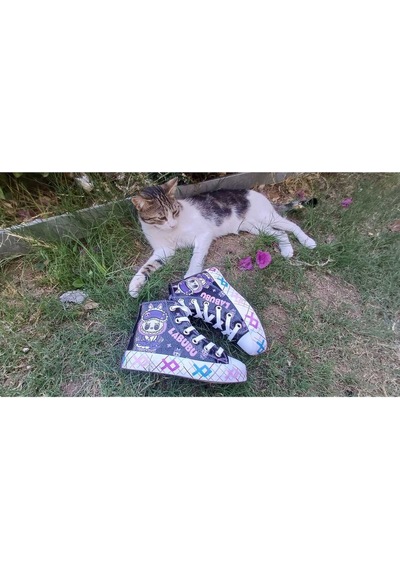 Scarpe Magiche Labubu Sneaker Kız Çocuk Ayakkabı 31-35 Numara Arası Işıksızdır Siyah