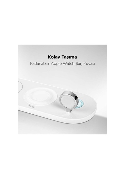 Ttec Aircharger Trio 3 Ü 1 Arada Apple İphone Uyumlu + Apple Watch + Airpods Kablosuz Hızlı Şarj Aleti