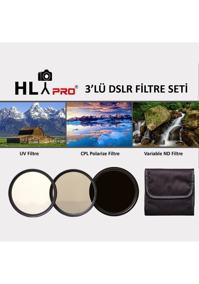 Hlypro 52 Mm 3'lü Dslr Filtre Seti