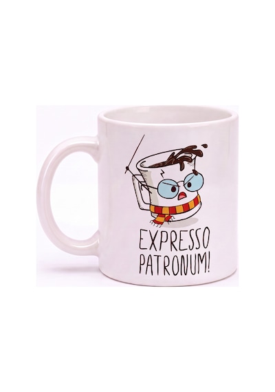 Özel Tasarım Kupa Bardak Expresso Patronuım Yazılı Konsept Baskılı Porselen Hediye Kupa Bardak Beyaz