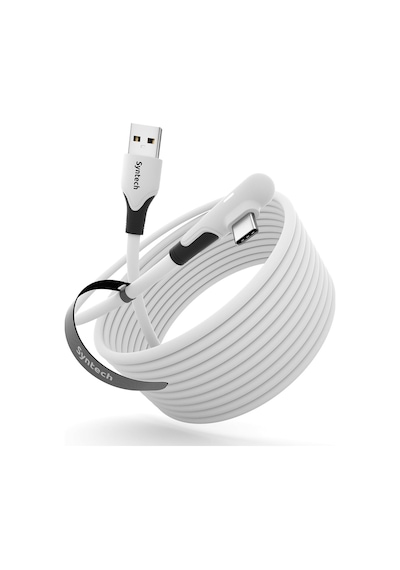 20ft 6m Vr Link Kablosu Meta Quest 3/3s/oculus/pico 4 Uyumlu Usb 3.0 Led Pc Steamvr