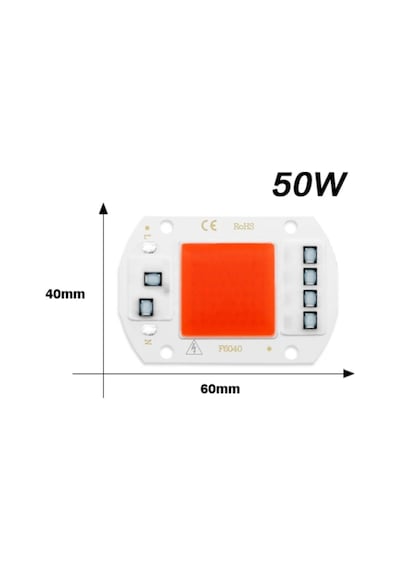 Grow Cob Led 220v 50w Full Spectrum Bitki Yetiştirme Ledi