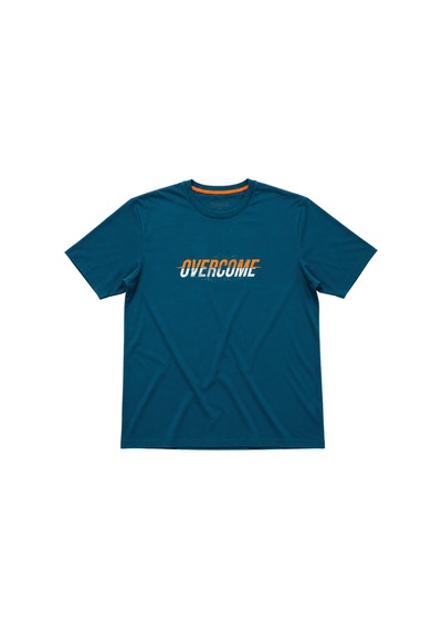 Battalmoda Erkek Büyük Beden Petrol Bisiklet Yaka Kısa Kollu Overcome Tişört 3xl-4xl-5xl-6xl