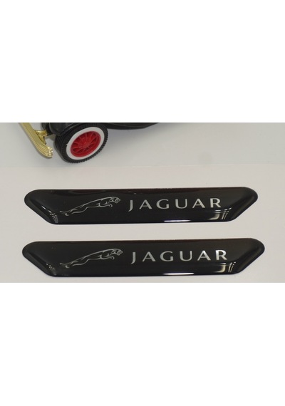 Jaguar Logo Çamurluk Yanı Ve Ayna Metalize Damla Desen 3M Logo Ar