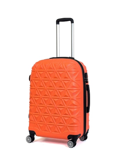 Reymond Luggage Piramit Desen ABS Seyahat Valizi, Canyon Serisi,  Turuncu - Orta Boy Turuncu