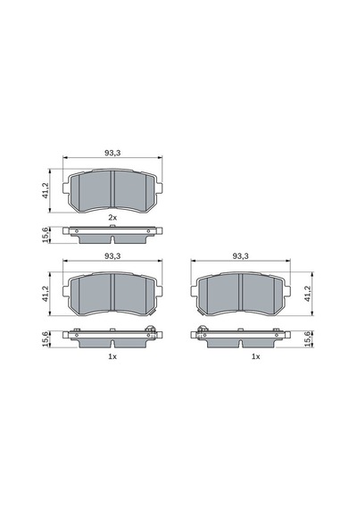 Hyundai Kona 1.0t-gdı 2020-2023 Bosch Arka Balata G3le-g3lf 78380325