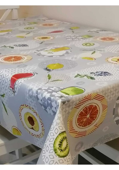 Elyaflı Pvc Muşamba - Desenli Silinebilir Masa Örtüsü 01fnt12152 Kırmızı