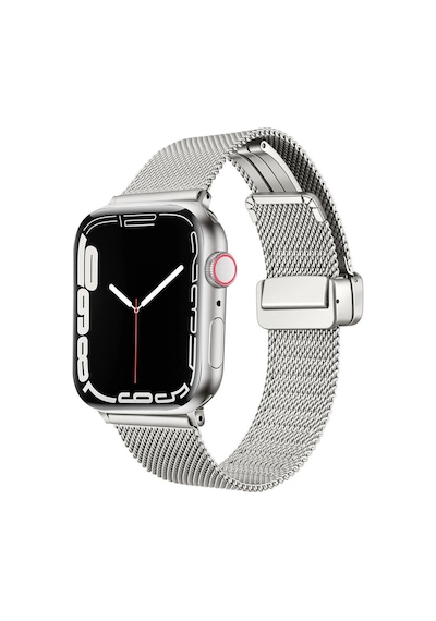 Apple Uyumlu  Watch 40 MM Kordon Klipsli Metal Hasır Kordon 85