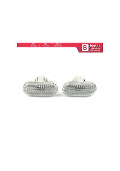 Renault Clio 2 için Yan Çamurluk Sinyali 8200257884 Beyaz N11.14220