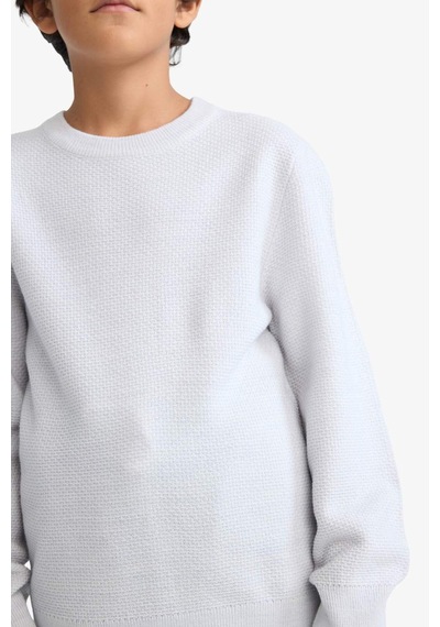 Defacto Regular Fit Basic Kazak Erkek Çocuk F4731a825augr184 Gri-gr184