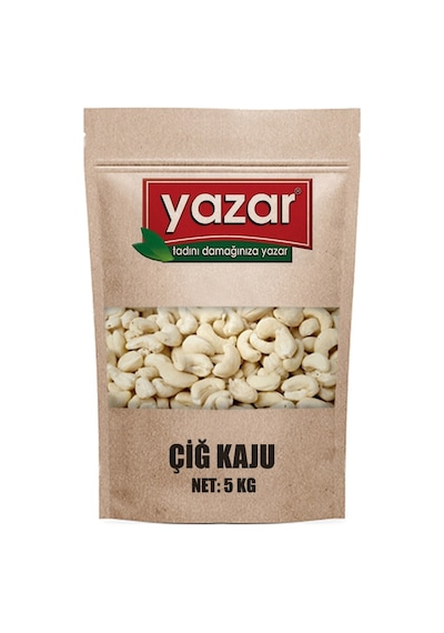 Yazar Kuruyemiş Çiğ Kaju 5 KG