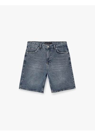 Koton Pamuklu Normal Bel Straight Fit Jean Şort İndigo Stone 6sam40389nd Indigo - Taş Koton Pamuklu Normal Bel Straight Fit Jean Şort İndigo Stone 6sam40389nd Indigo - Taş
