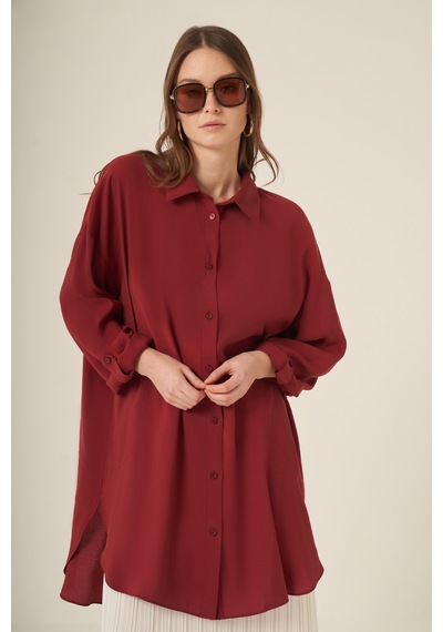 Ftz Women Kadın Cepli Modal Kap Bordo 31003